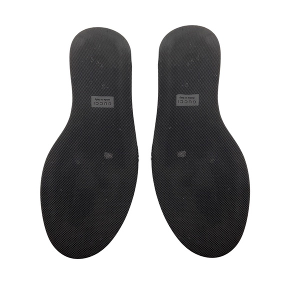 GUCCI BLACK HORSEBIT PLATFORM LOAFERS - Picture 8 of 10